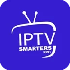 Logo de l'application IPTV Smarters Pro, compatible avec l'abonnement IPTV
